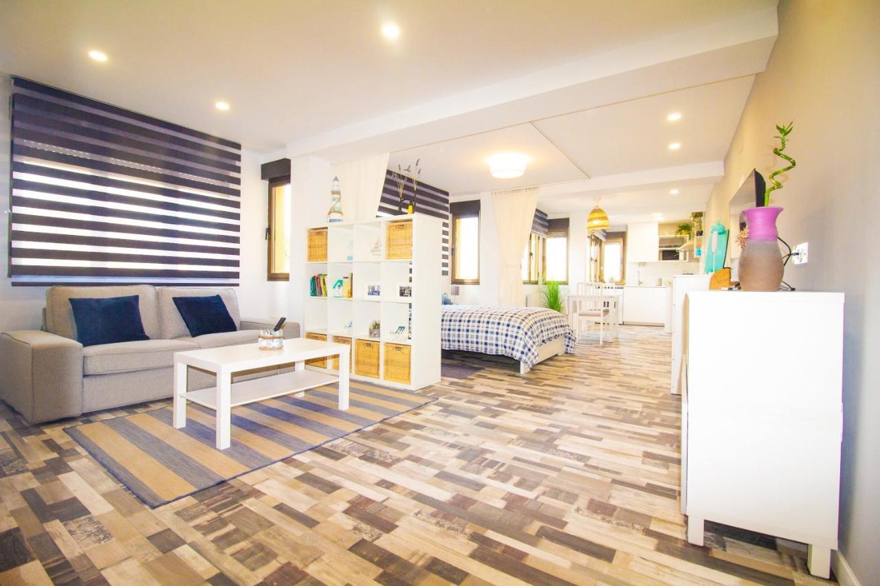 Loft En Gijon - Cimavilla Con Vistas Al Cerro Extérieur photo